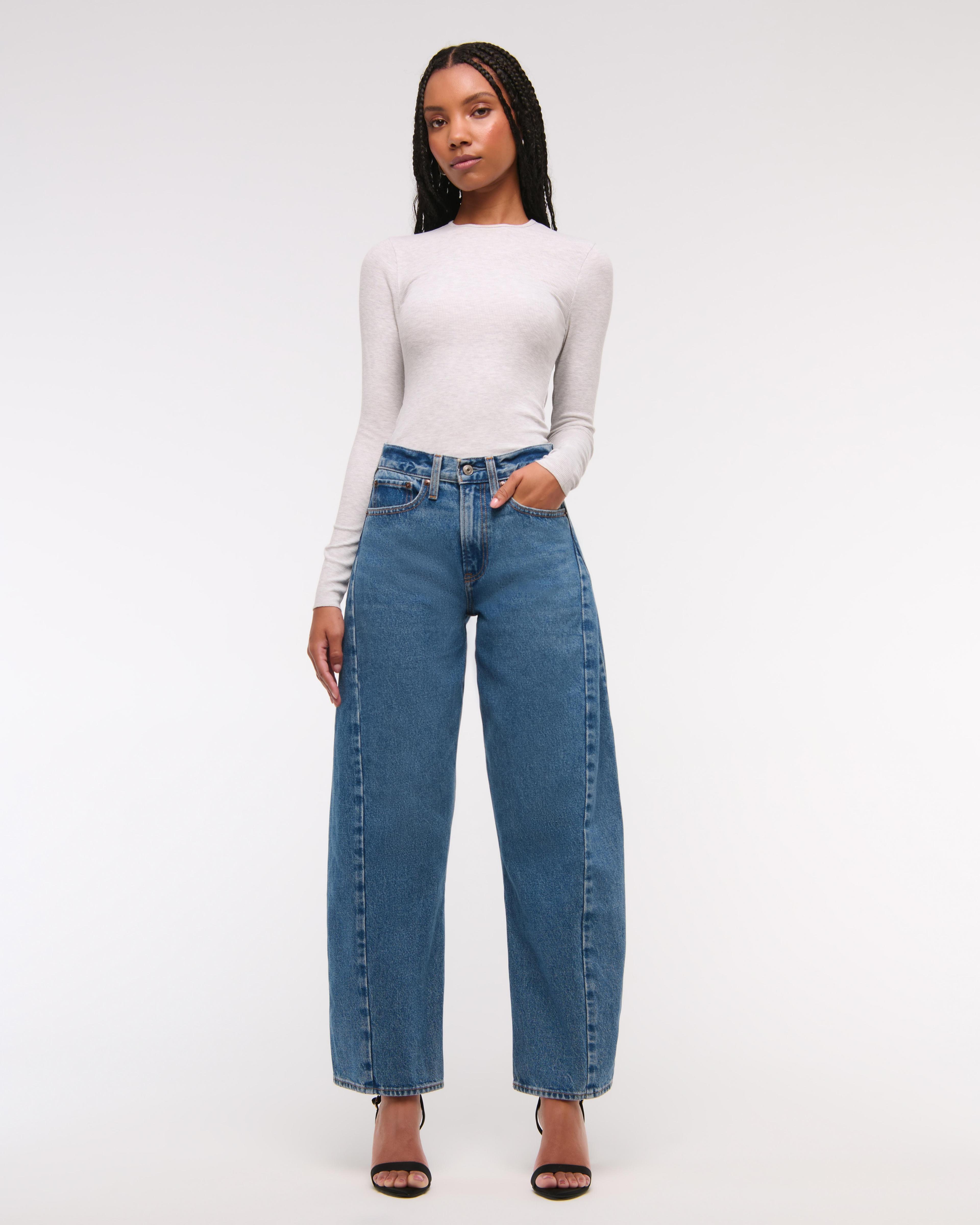 Curve Love Mid Rise Barrel Jean product image