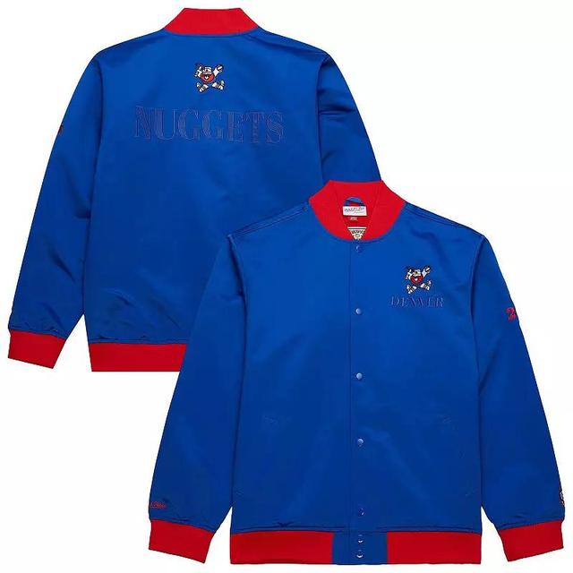 Mens Mitchell & Ness Royal Denver Nuggets Hardwood Classics Team OG 3.0 Lightweight Satin Full-Snap Jacket Product Image