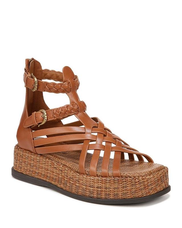 Sam Edelman Womens Nicki Square Toe Woven Strappy Platform Gladiator Sandals Product Image