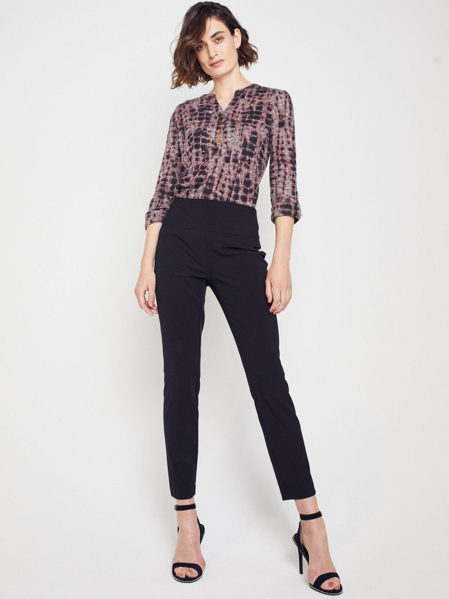 Roz & Ali Secret Agent Pants with Slim Leg & Wide Waistband - Petite Product Image