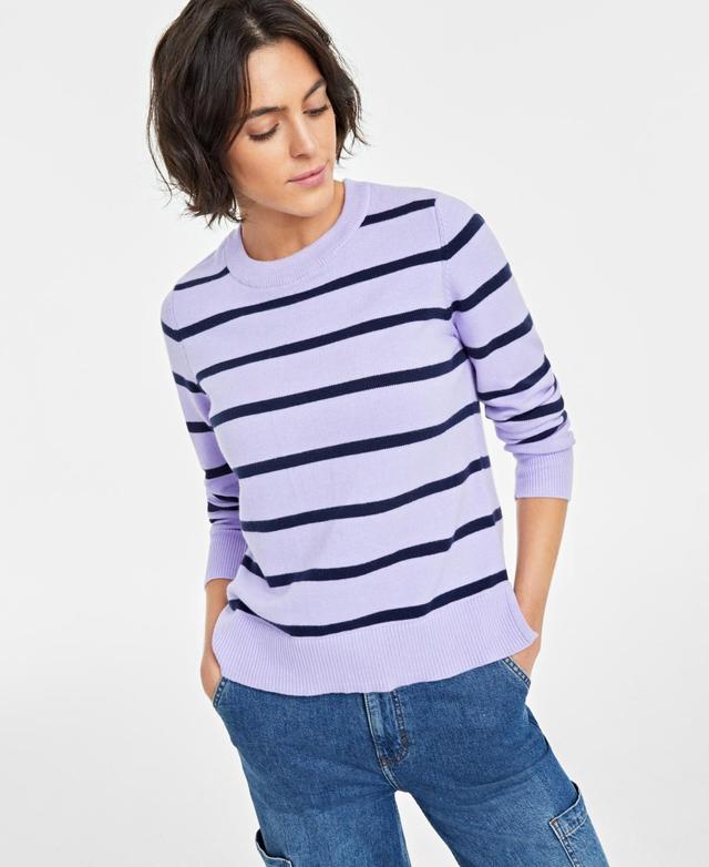 On 34th Womens Crewneck Long-Sleeve Sweater, Created for Macys Product Image