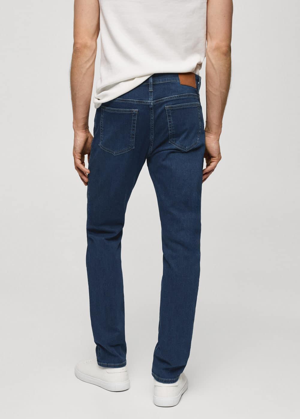 MANGO MAN - Slim fit Ultra Soft Touch Patrick jeans dark blueMen Product Image