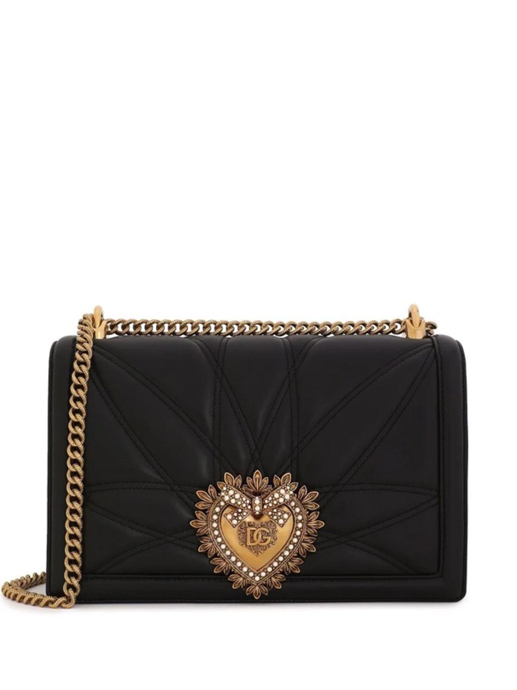 Large Devotion Quilted Crossbody Bag In Black Product Image