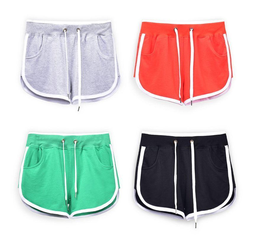 Mid Rise Piped Shorts Product Image