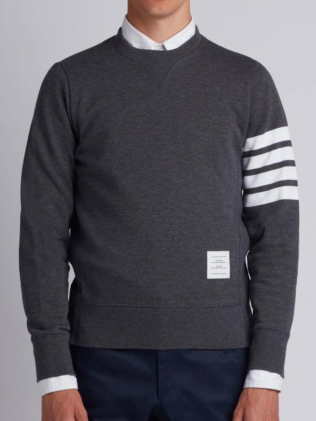 Engineered 4-bar Jersey Sweatshirt In Grey Product Image