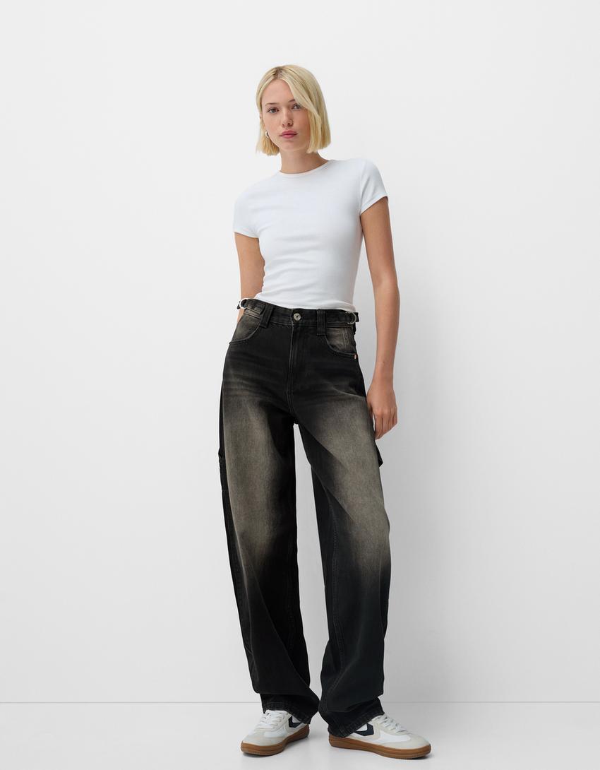 Adjustable balloon fit carpenter jeans Product Image