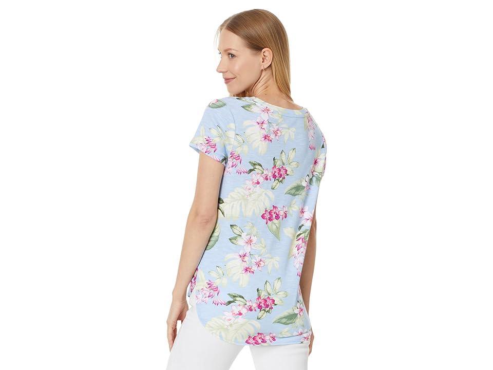 Tommy Bahama Ashby Isles Orchid Dreams S/S (Lt Sky) Women's Clothing Product Image