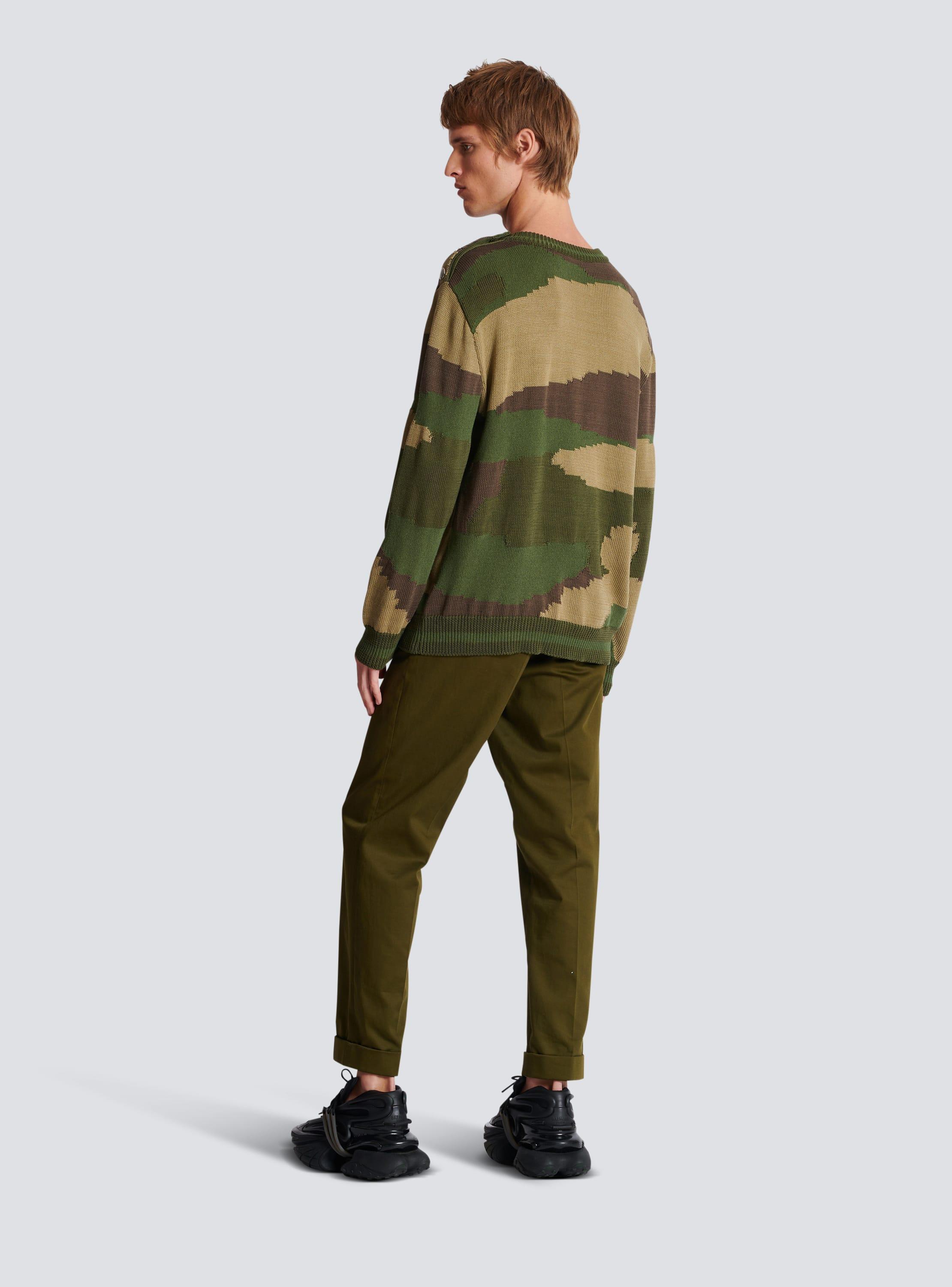 Wool camouflage jumper Product Image