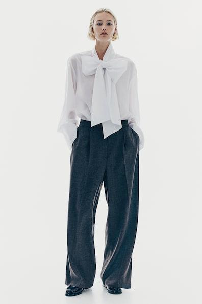 Straight-Cut Dress Pants Product Image