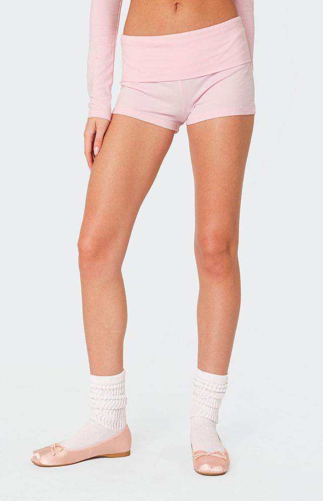 Edikted Women's Meg Fold Over Shorts Product Image