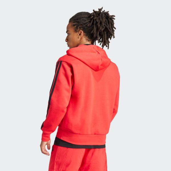 Essentials 3-Stripes Fleece Hoodie Product Image