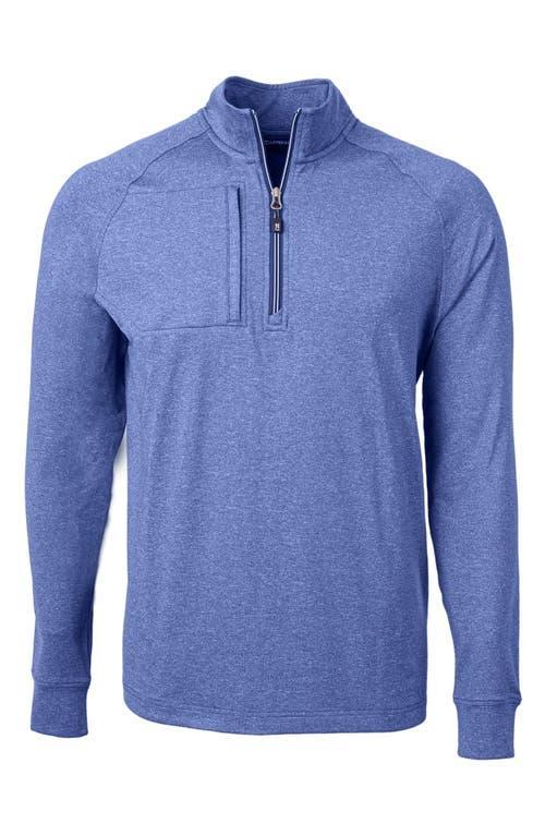 Cutter  Buck Adapt Eco Knit Heathered Mens Quarter Zip Pullover Product Image