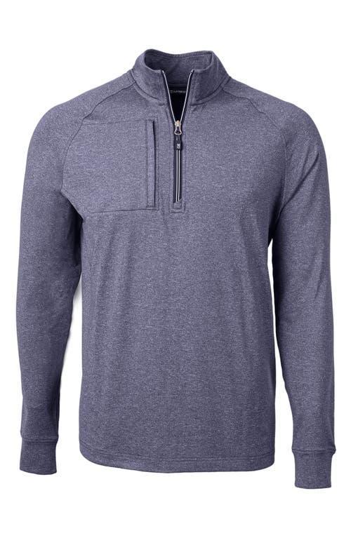 Cutter  Buck Adapt Eco Knit Heathered Mens Quarter Zip Pullover Product Image