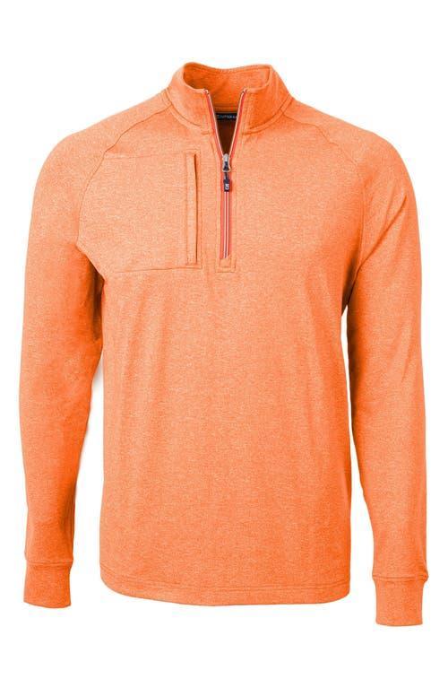 Cutter  Buck Adapt Eco Knit Heathered Mens Quarter Zip Pullover Product Image