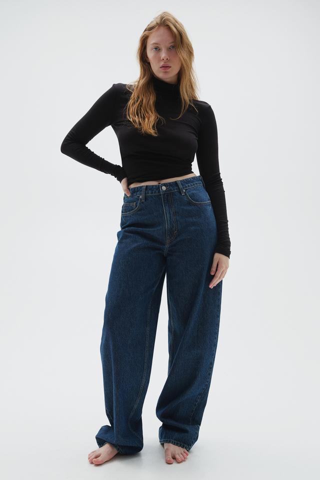 Curvy Fit Baggy High Jeans Product Image