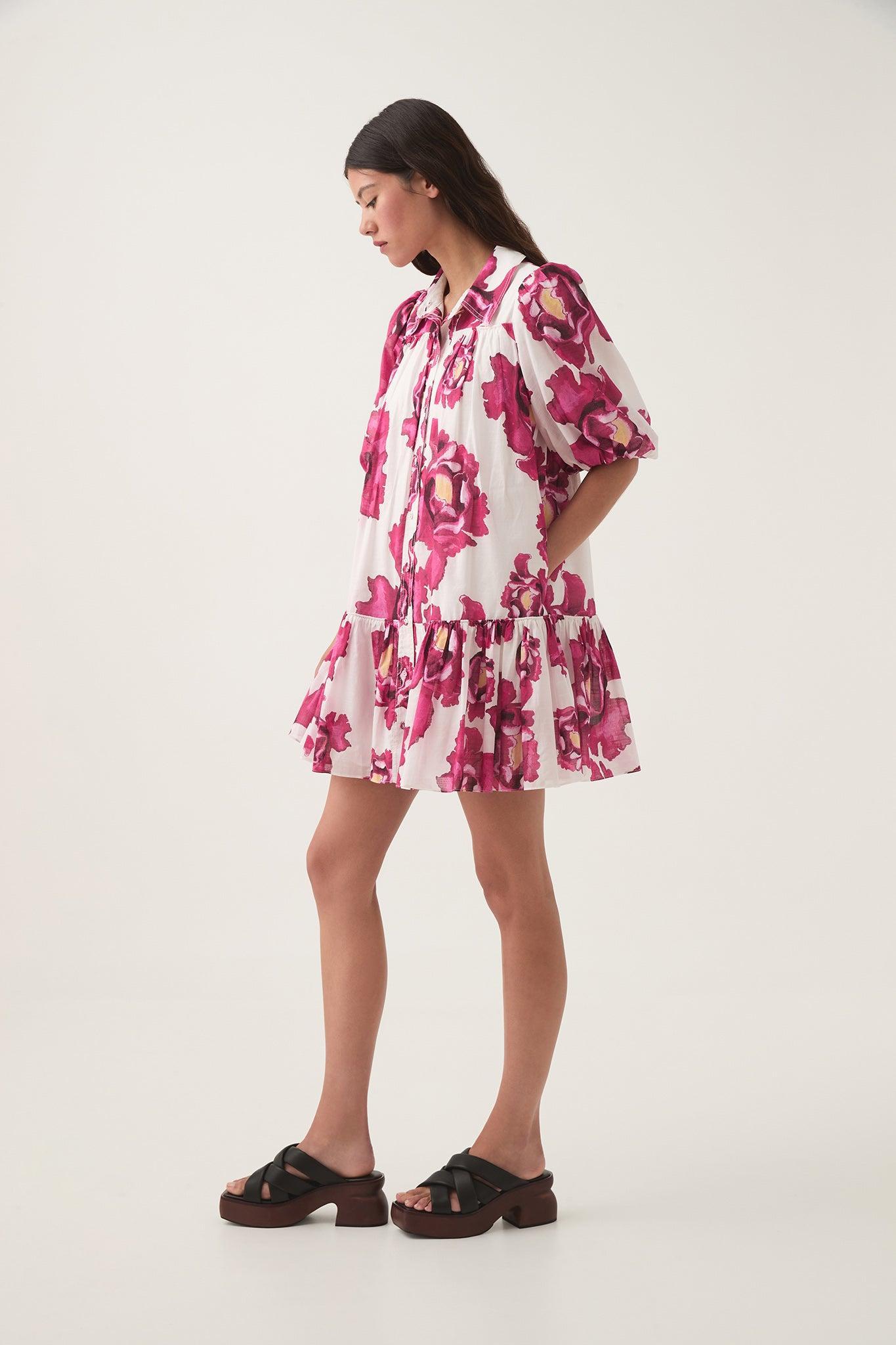 Eliza Smock Mini Dress Product Image