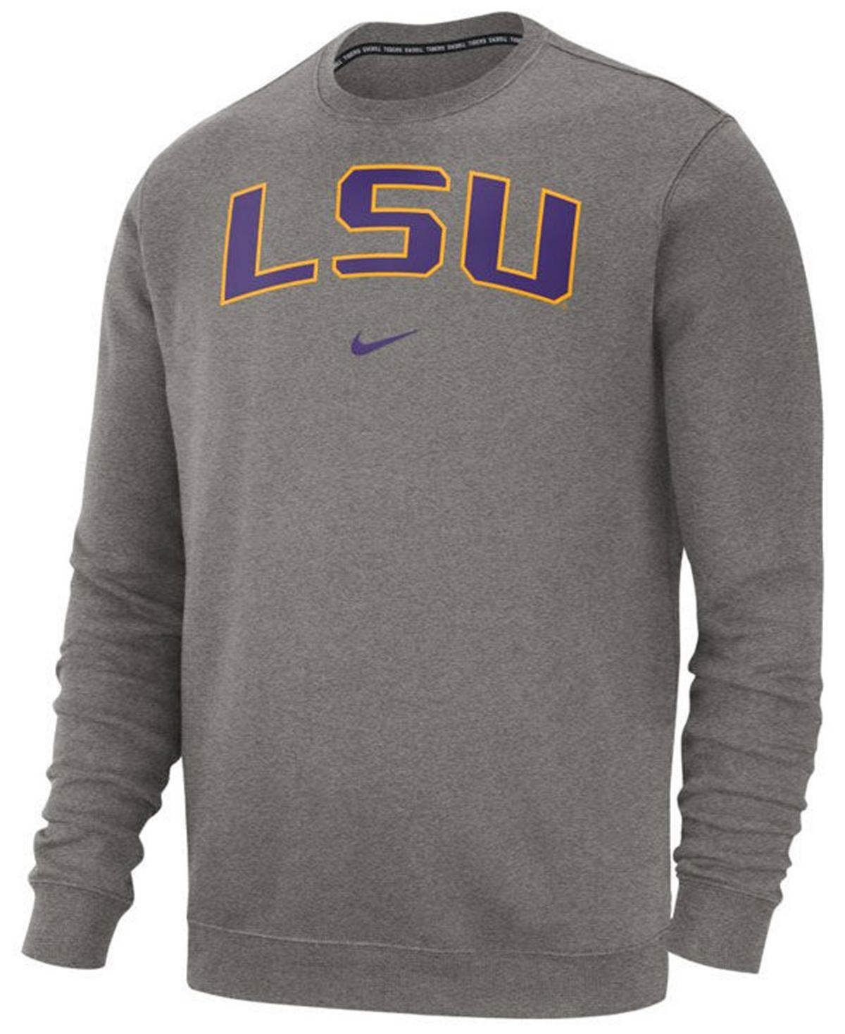 Nike Lsu Tigers Mens Cotton Club Crew Neck Sweatshirt Product Image