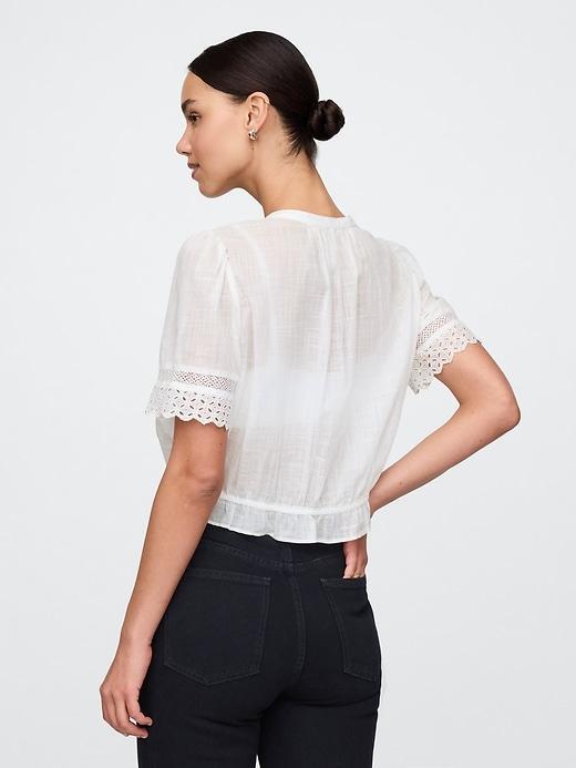 Lace-Trim Shirt Product Image