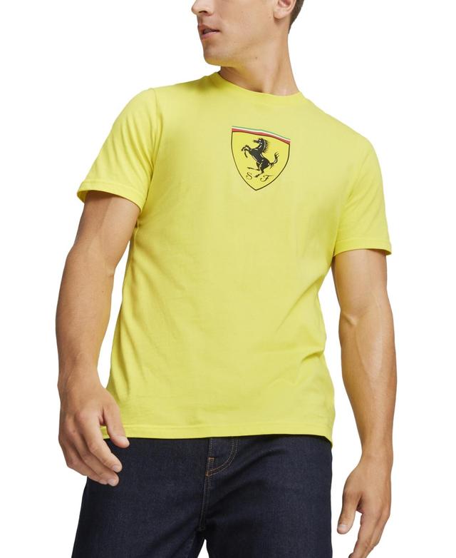 Men's Ferrari Race Big Shield Short Sleeve Graphic T-Shirt Product Image