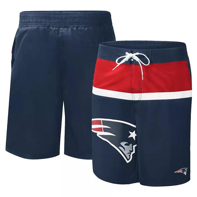 Mens G-III Sports by Carl Banks New England Patriots Sea Wind Swim Trunks Blue Product Image