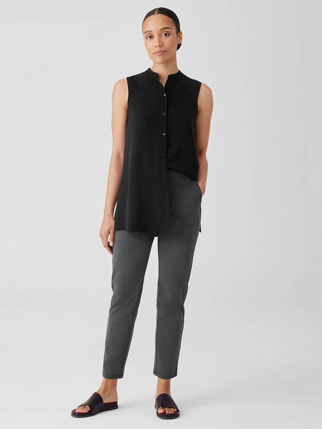 EILEEN FISHER Cotton Blend Ponte Slim Pantfemale Product Image