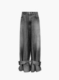 BUCKLED CUFF DENIM JEANS in grey | JW Anderson US  Product Image