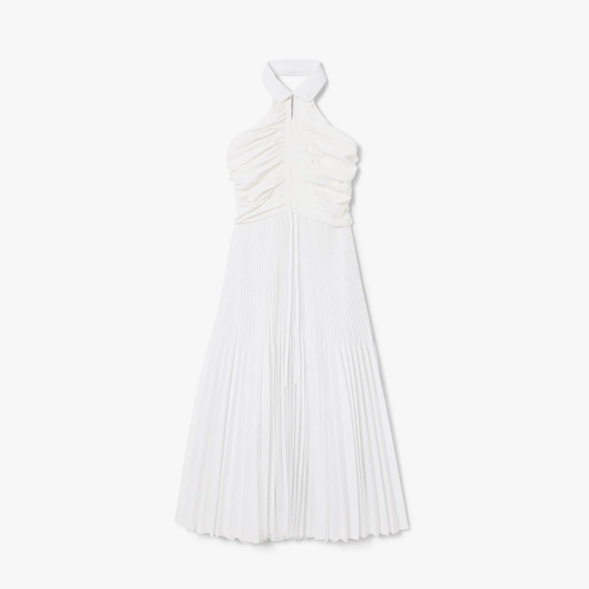 Pleated Sleeveless Polo Dress Product Image