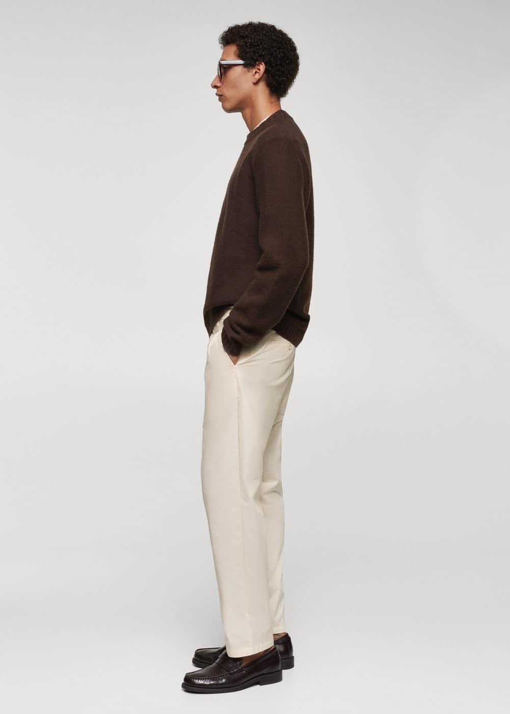 MANGO MAN - Cotton chinos whiteMen Product Image