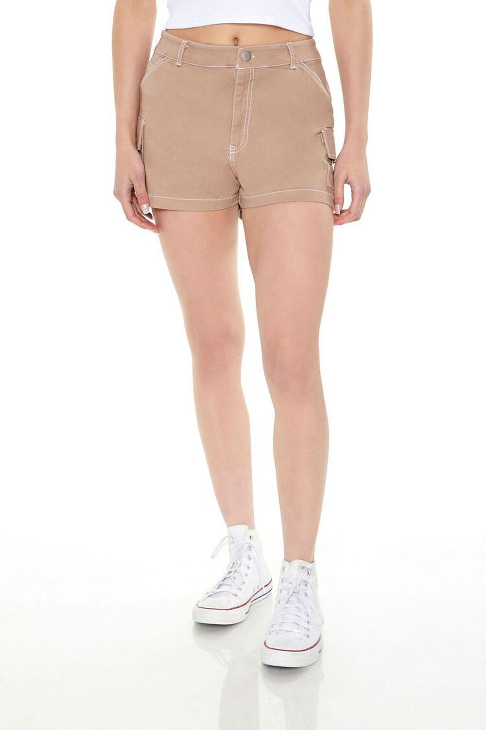 Twill Cargo Shorts | Forever 21 Product Image