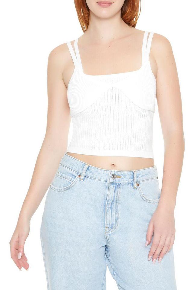 Sweater-Knit Cropped Cami | Forever 21 Product Image