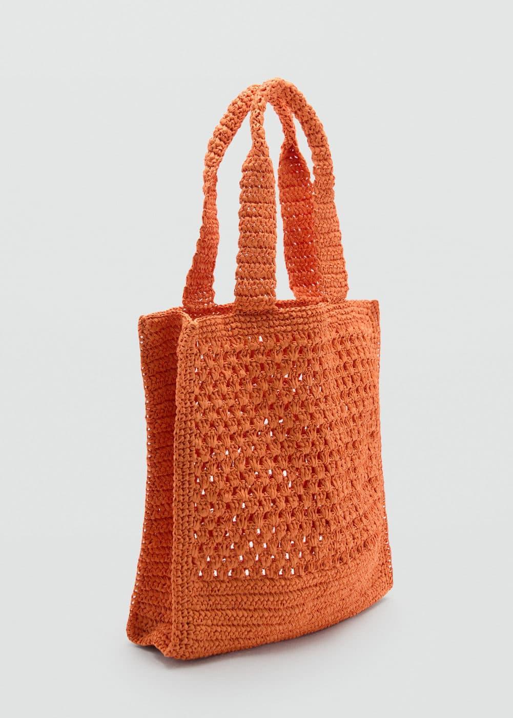 MANGO - Natural fiber shopper bag - One size - Women Product Image