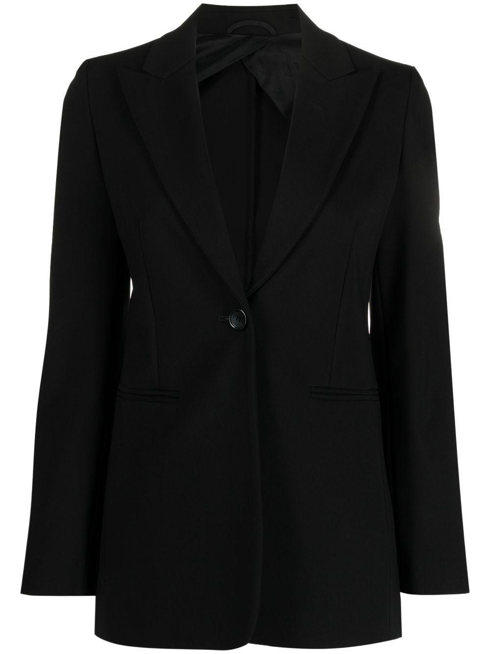 Single-breasted Blazer In Black Product Image