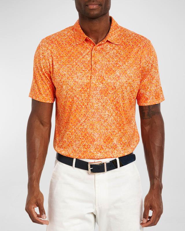 Robert Graham Downdrift Print Golf Polo in Navy at Nordstrom, Size Small Product Image