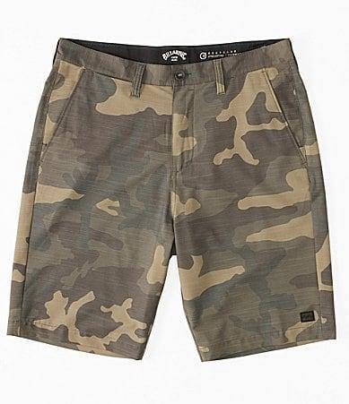 Billabong Crossfire Camouflage-Printed Slub Textured 21 Outseam Shorts Product Image