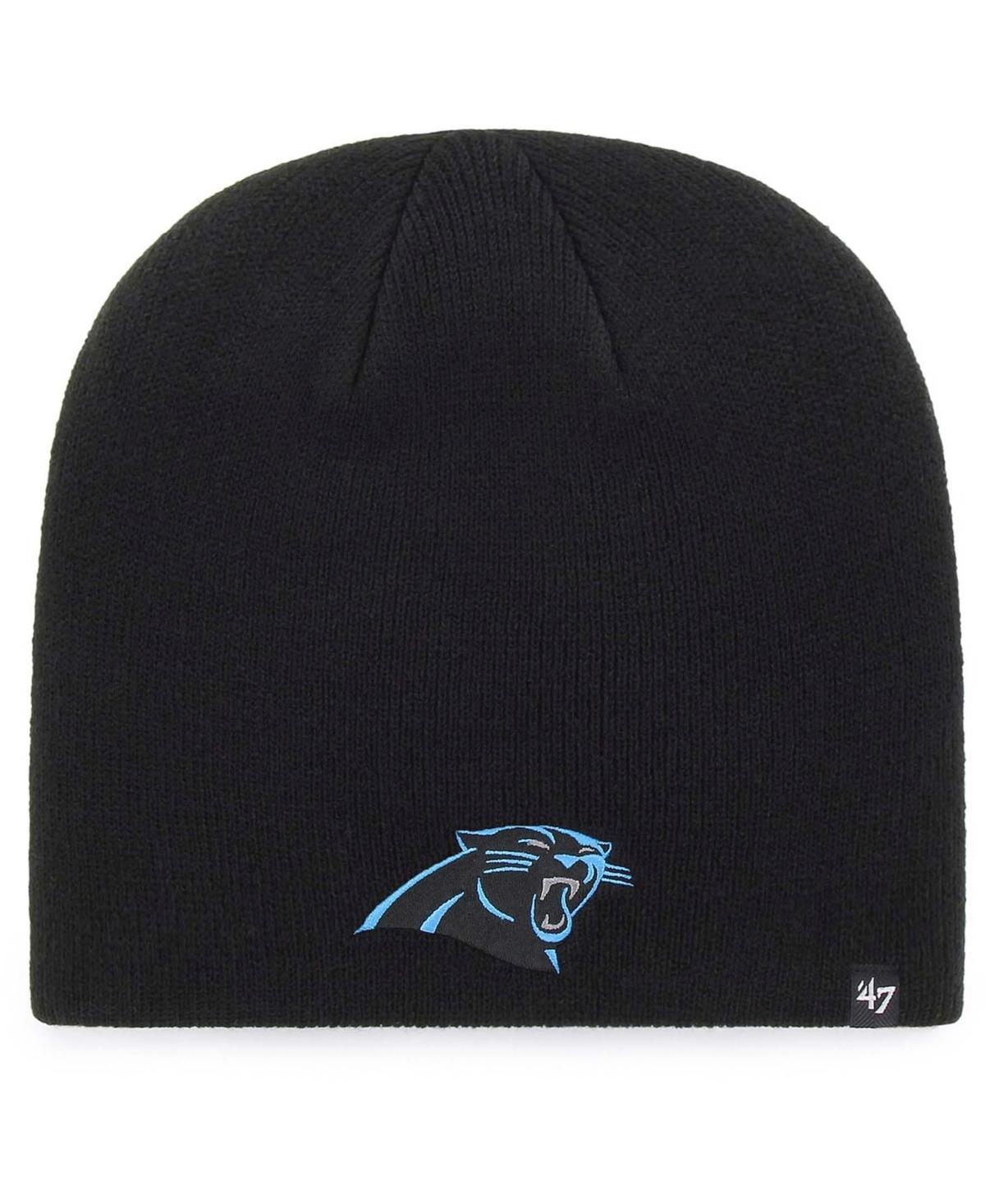 Mens Black Carolina Panthers Primary Logo Knit Beanie Product Image