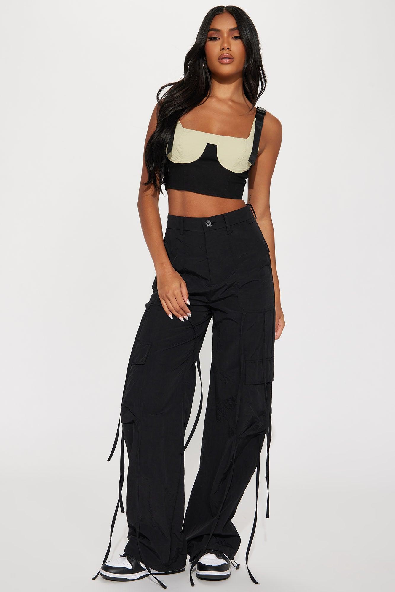 Long Drives Crop Top - Black/combo Product Image