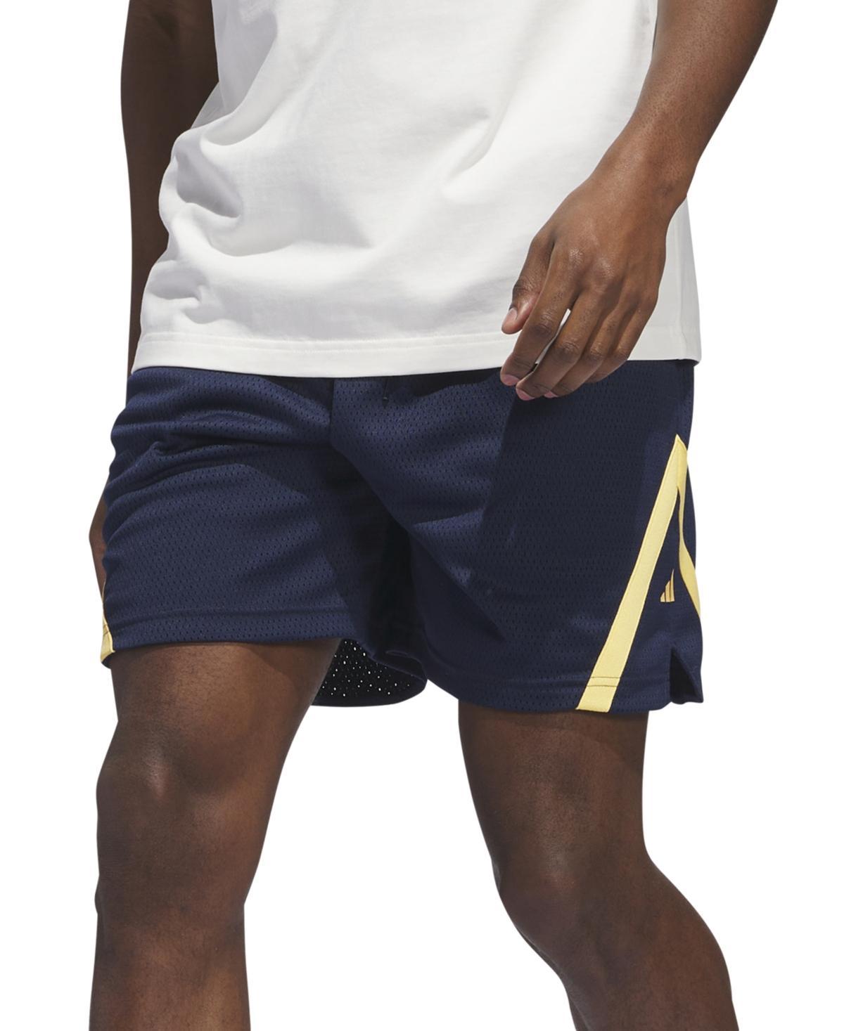 Adidas Mens Select Baller Stripe Shorts - Indigo product image