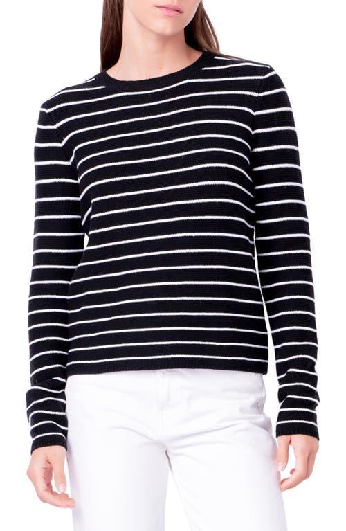 English Factory Stripe Crewneck Sweater Product Image