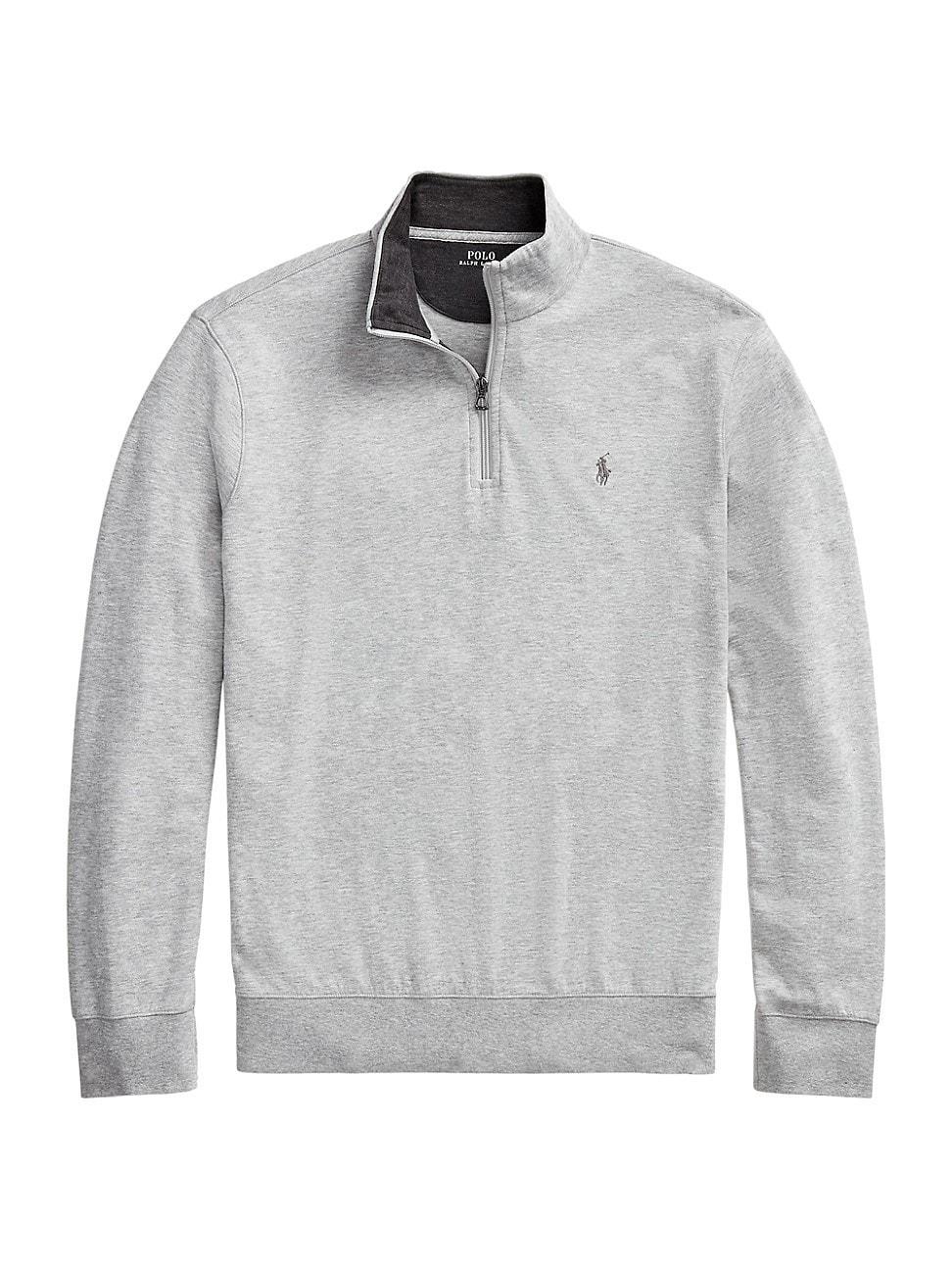 Mens Double-Knit Quarter-Zip Pullover Product Image