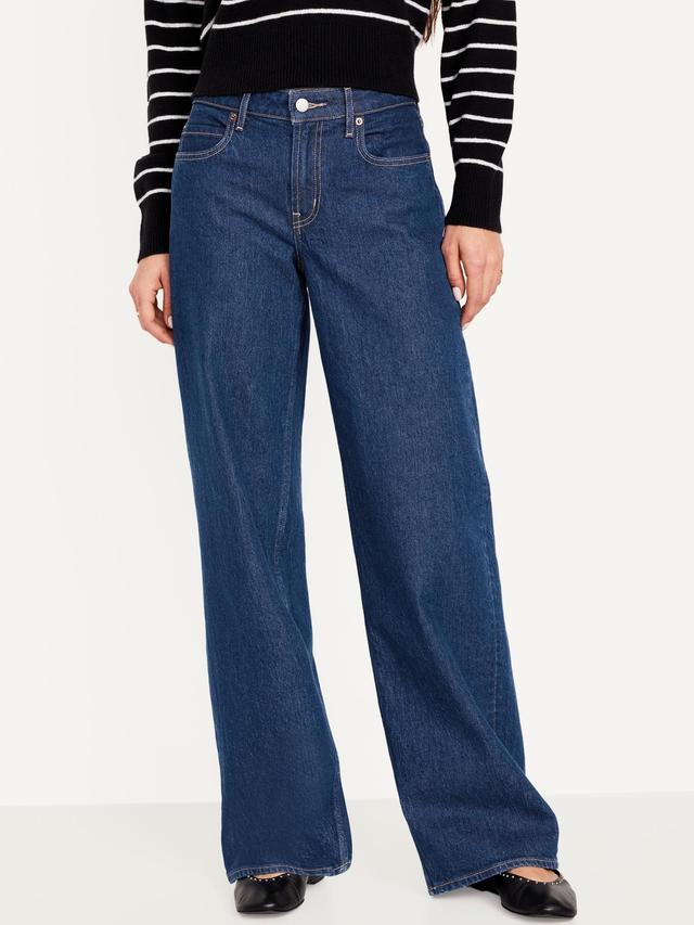 Mid-Rise Wide-Leg Jeans Product Image