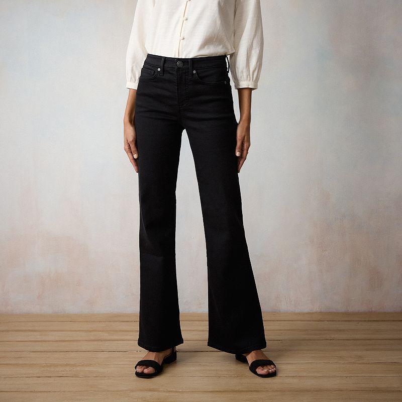 Womens LC Lauren Conrad Super High Waisted Flare Jeans Product Image