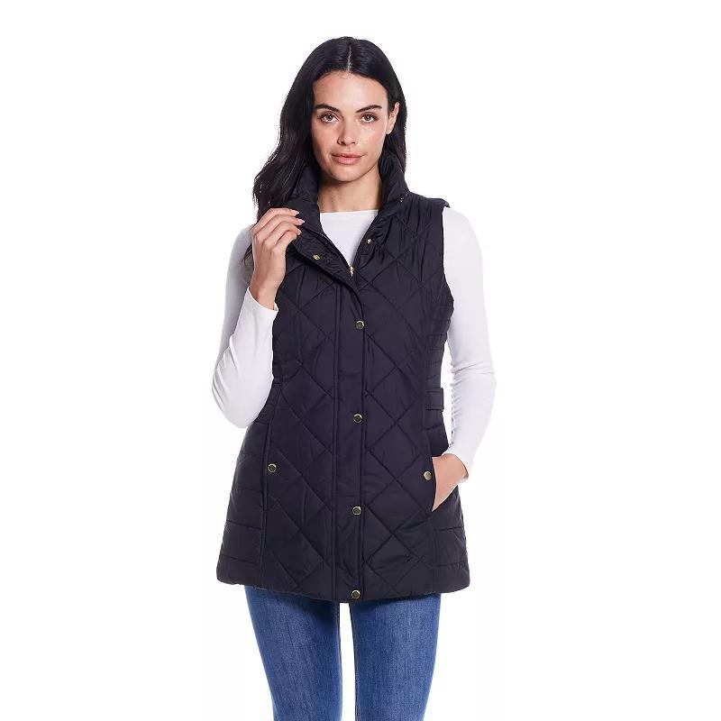 Womens Weathercast Quilted Longline Vest Product Image