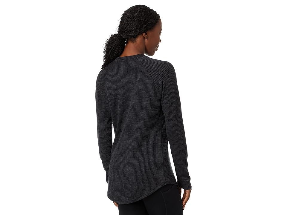 Smartwool Thermal Merino Rib Crew (Charcoal Heather) Women's Clothing Product Image