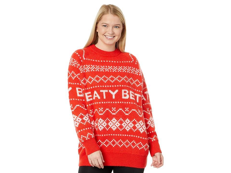 Sweaty Betty Snow Fairisle Sweater (Firebird Orange Fairisle) Women's Sweater product image