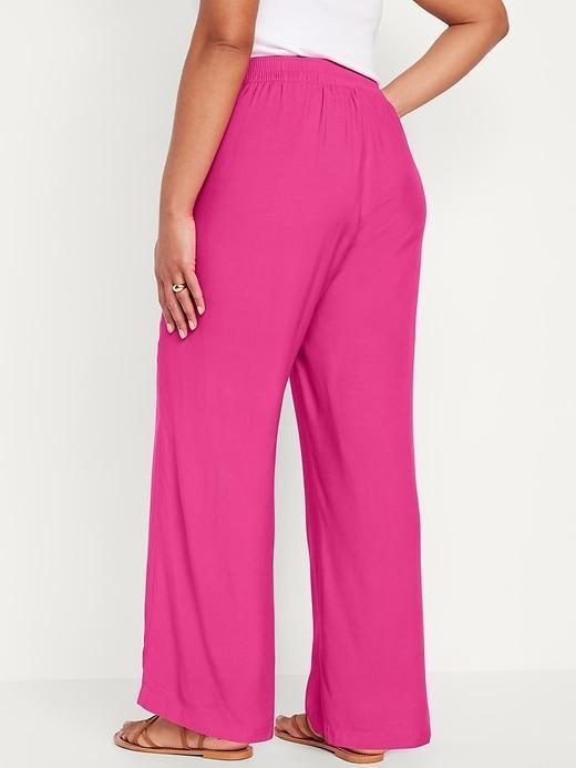 High-Waisted Playa Wide-Leg Pants Product Image