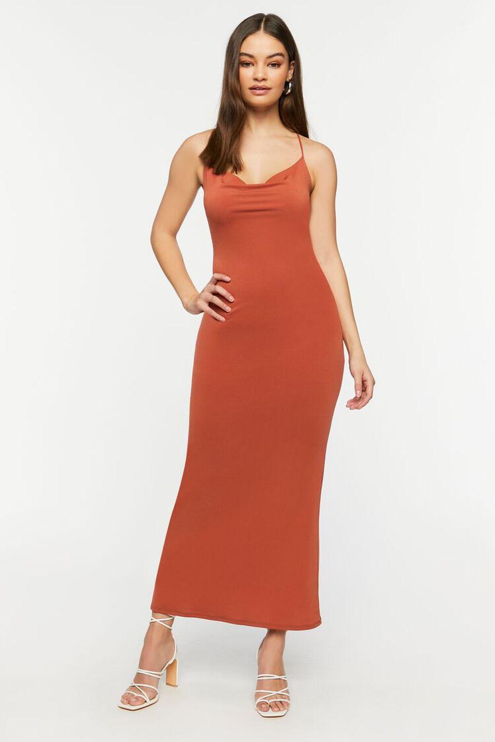 Cowl Neck Crisscross Maxi Dress | Forever 21 Product Image