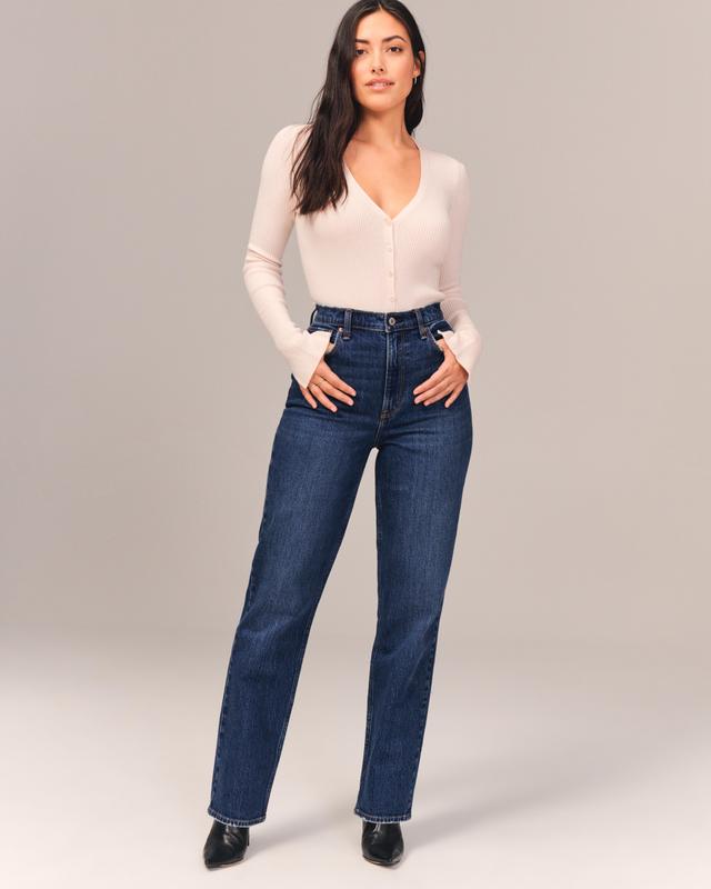 Curve Love Ultra High Rise 90s Straight Jean Product Image