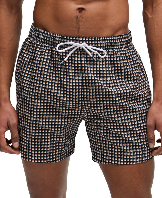 Boss by Hugo Boss Mens Micro-Print Quick-Drying Swim Shorts Product Image