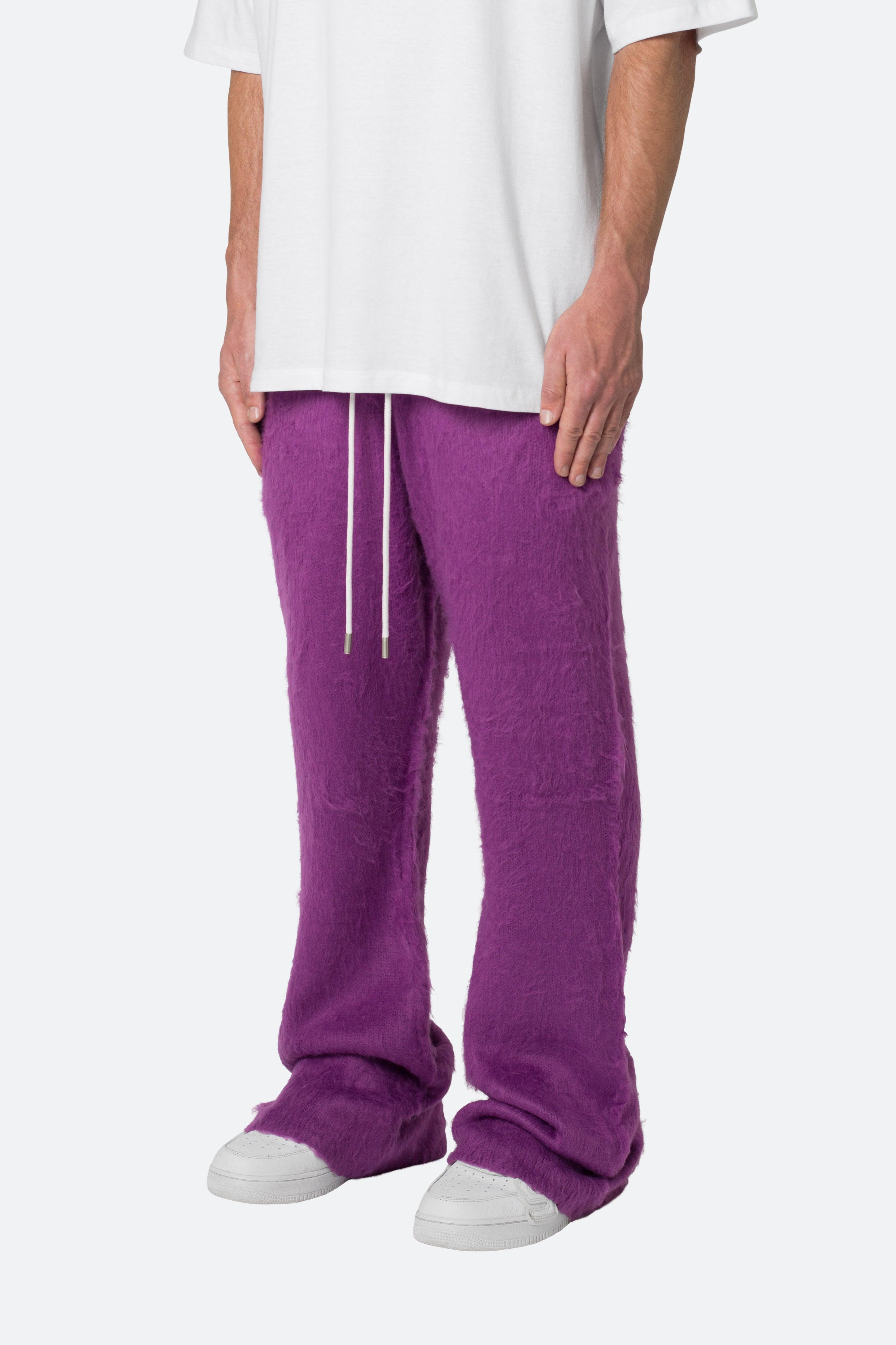 Fuzzy Sweatpants - Purple Product Image