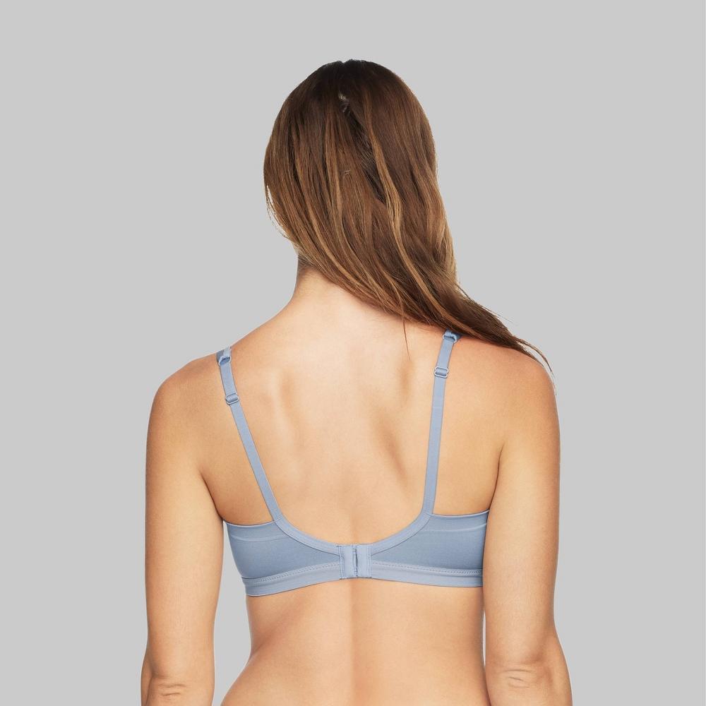 Simply Perfect by Warners Womens Underarm Smoothing Seamless Wireless Bra - Blue Tempest L Product Image